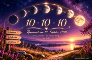 Mehr über den Artikel erfahren Neumond am 10.10.2026: Drei Zehner und ein neuer Weg für dich